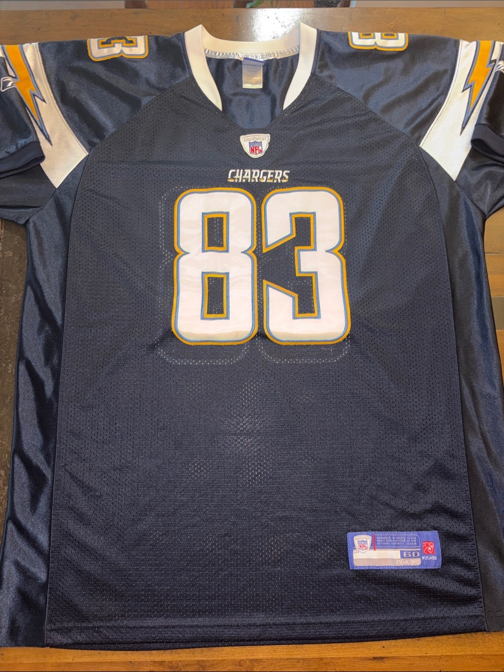 Reebok San Diego Chargers Vincent Jackson #83 Football Jersey